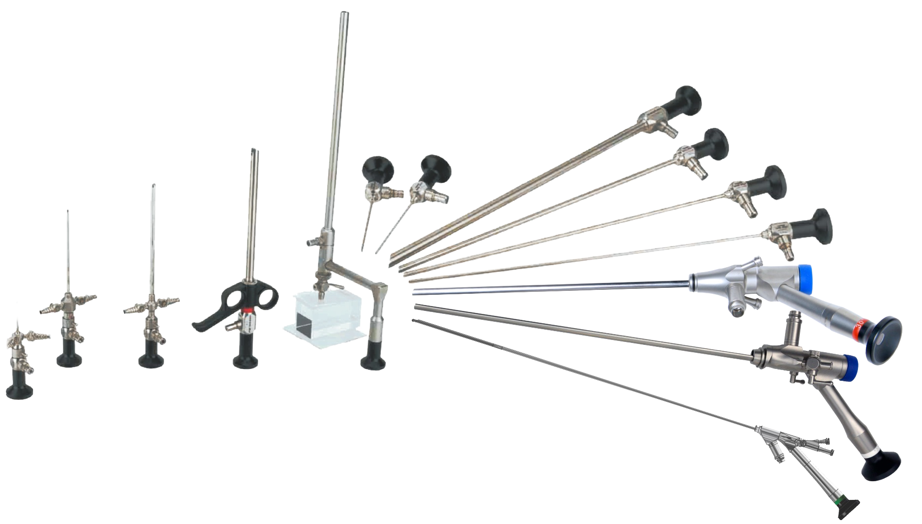 Rigid endoscopes and laparoscopic instruments